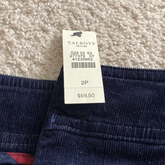 Women’s Talbots corduroy Skirt 2P - Picture 3 of 5